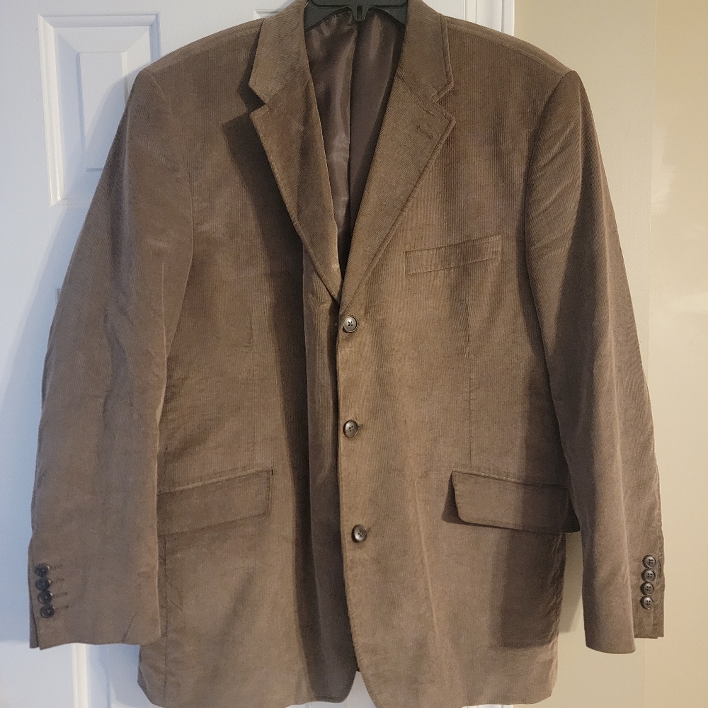 Mens J. Ferrar Corduroy Sport Jacket Large 42-44